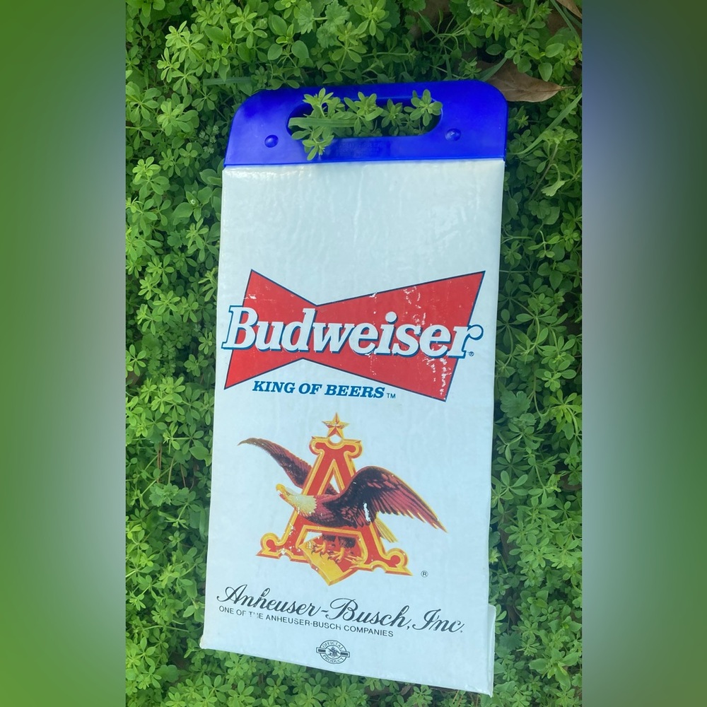 Vintage Budweiser Koolit Cooler Beer Bag Handle Anheuser-Busch VTG 90s Party